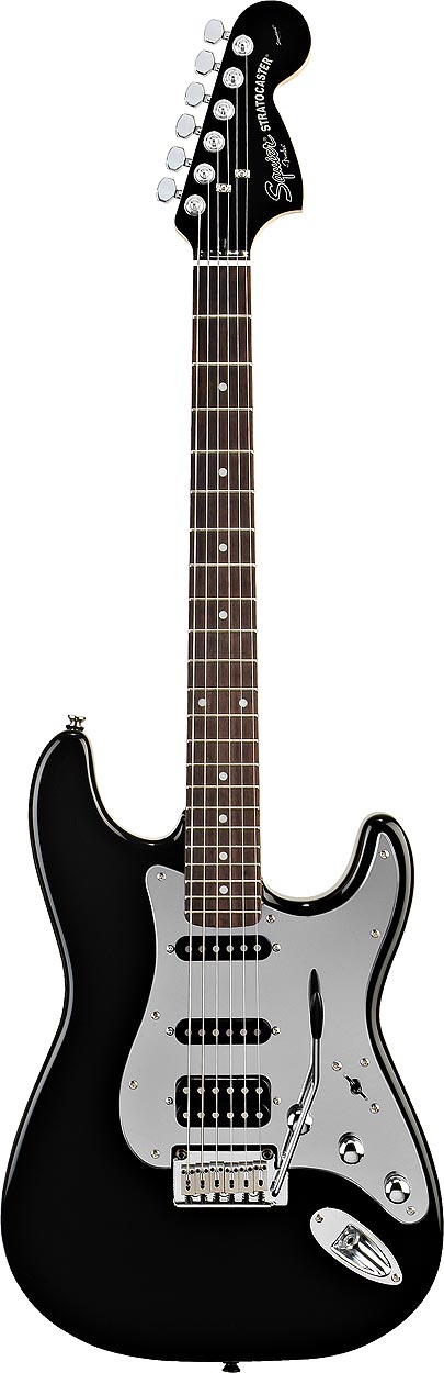 Black and Chrome Standard Stratocaster HSS