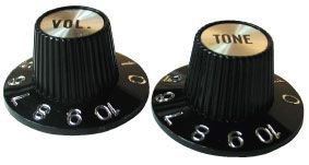 Schaller Boutons Gibson Plastic Noir