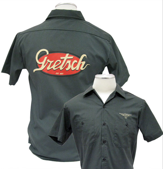 Gretsch Work Shirt Vintage Logo Medium