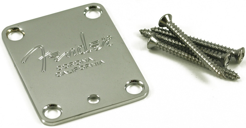 Neck Plate American Series Guitars Chrome