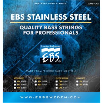 EBS SS-CM5 Stainless Steel Classic Medium 5 cordes