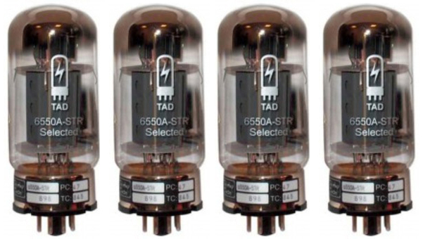 JJ Tesla Lampes 6550 Quartet Matched